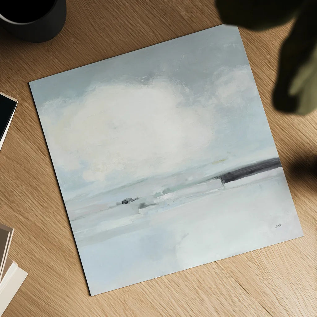 Neutral Horizon I by Julia Purinton. Shown as a detailed flat fine art print, highlighting archival giclee quality. Available as an archival giclee rolled canvas, fine art paper, or poster print. SKU 60617a.