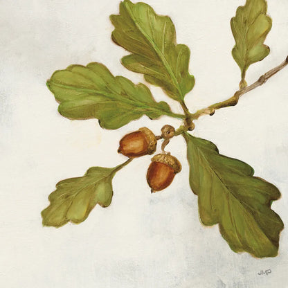 Oak Branch Crop by Julia Purinton. SKU 76833a. Archival Giclee Fine art print for wall decor.