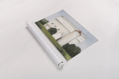 On the Farm Light by Julia Purinton. shown as a rolled paper print. Available as archival giclee rolled canvas, fine art paper, or poster print. SKU 58256i.