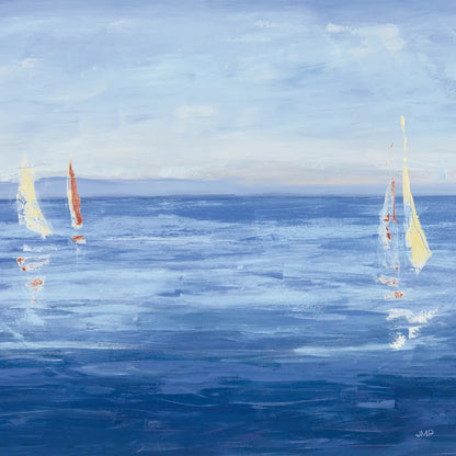 Open Sail with Red Crop by Julia Purinton. SKU 47775a. Archival Giclee Fine art print for wall decor.