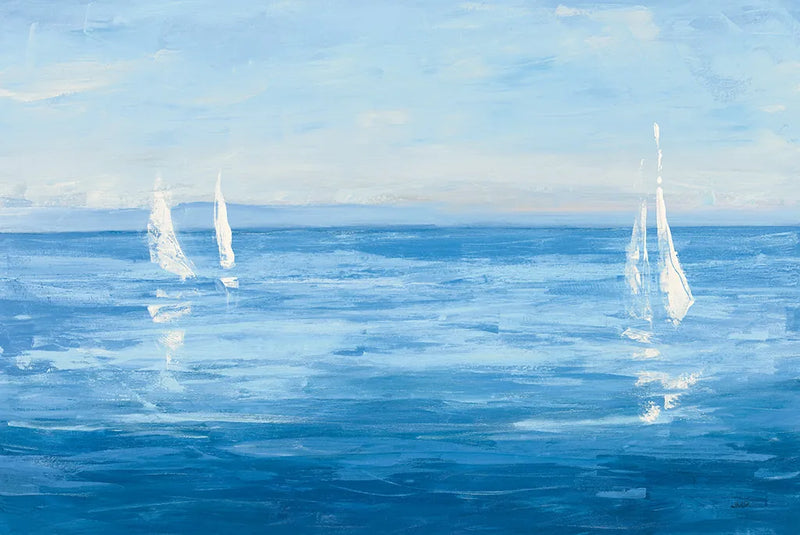 Open Sail with Turquoise by Julia Purinton. SKU 25356i. Archival Giclee Fine art print for wall decor.