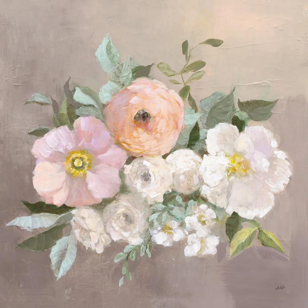 Pale Floral Spray II by Julia Purinton. SKU 65159a. Archival Giclee Fine art print for wall decor.