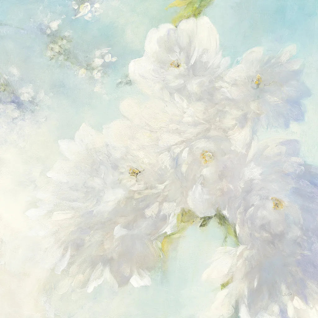 Pear Blossoms Bright by Julia Purinton. SKU 34176a. Archival Giclee Fine art print for wall decor.