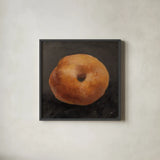 Persimmon by Julia Purinton. Shown in a sleek black glass frame for a contemporary gallery look. Available as an archival giclee rolled canvas, fine art paper, or poster print. SKU 103390a.