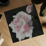 Pink Petals by Julia Purinton. Shown as a detailed flat fine art print, highlighting archival giclee quality. Available as an archival giclee rolled canvas, fine art paper, or poster print. SKU 103374a.