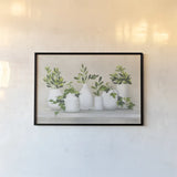Plant Life IV by Julia Purinton. shown as a paper print in a black flame. Available as a archival giclee rolled canvas, fine art paper, or poster print. SKU 76834i.