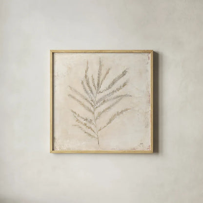 Plantlife I by Julia Purinton. Shown in a natural wood glass frame for a timeless modern aesthetic. Available as an archival giclee rolled canvas, fine art paper, or poster print. SKU 67937a.