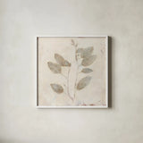 Plantlife II by Julia Purinton. Shown in a crisp white glass frame for a clean and minimalist style. Available as an archival giclee rolled canvas, fine art paper, or poster print. SKU 67938a.