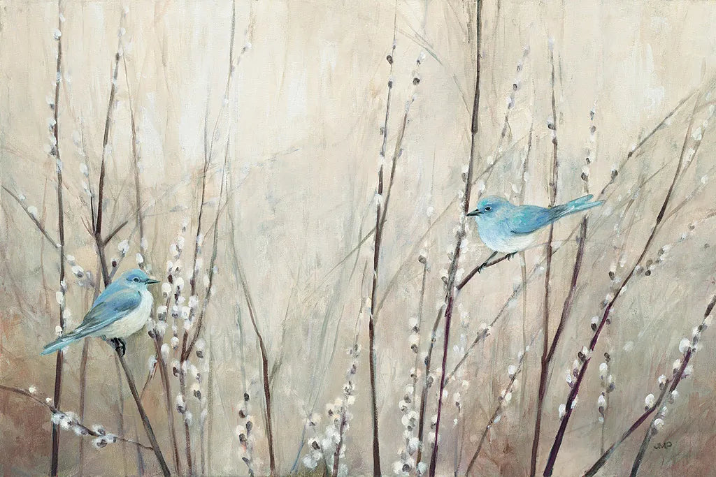 Pretty Birds Neutral by Julia Purinton. SKU 35717i. Archival Giclee Fine art print for wall decor.
