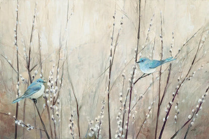 Pretty Birds Neutral by Julia Purinton. SKU 35717i. Archival Giclee Fine art print for wall decor.