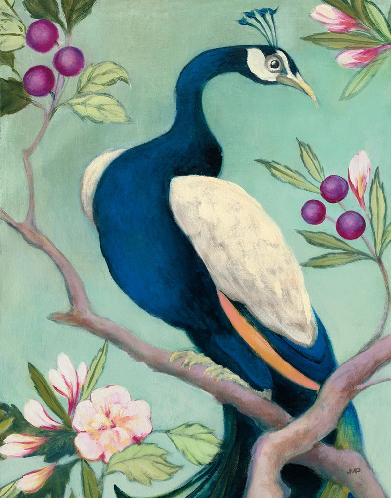 Pretty Peacock I Crop v2 by Julia Purinton
