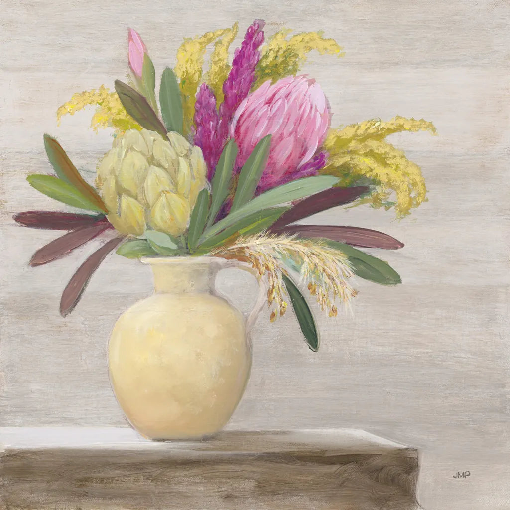 Protea Still Life II by Julia Purinton. SKU 75695a. Archival Giclee Fine art print for wall decor.