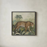 Prowl I Sq by Julia Purinton. Shown in a sleek black glass frame for a contemporary gallery look. Available as an archival giclee rolled canvas, fine art paper, or poster print. SKU 91385a.