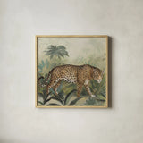 Prowl I Sq by Julia Purinton. Shown in a natural wood glass frame for a timeless modern aesthetic. Available as an archival giclee rolled canvas, fine art paper, or poster print. SKU 91385a.