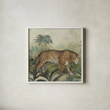 Prowl I Sq by Julia Purinton. Shown in a crisp white glass frame for a clean and minimalist style. Available as an archival giclee rolled canvas, fine art paper, or poster print. SKU 91385a.