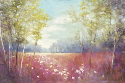 Purple Field Crop by Julia Purinton. SKU 13000i. Archival Giclee Fine art print for wall decor.