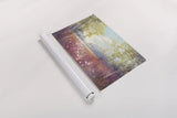 Purple Field Crop by Julia Purinton. shown as a rolled paper print. Available as archival giclee rolled canvas, fine art paper, or poster print. SKU 13000i.
