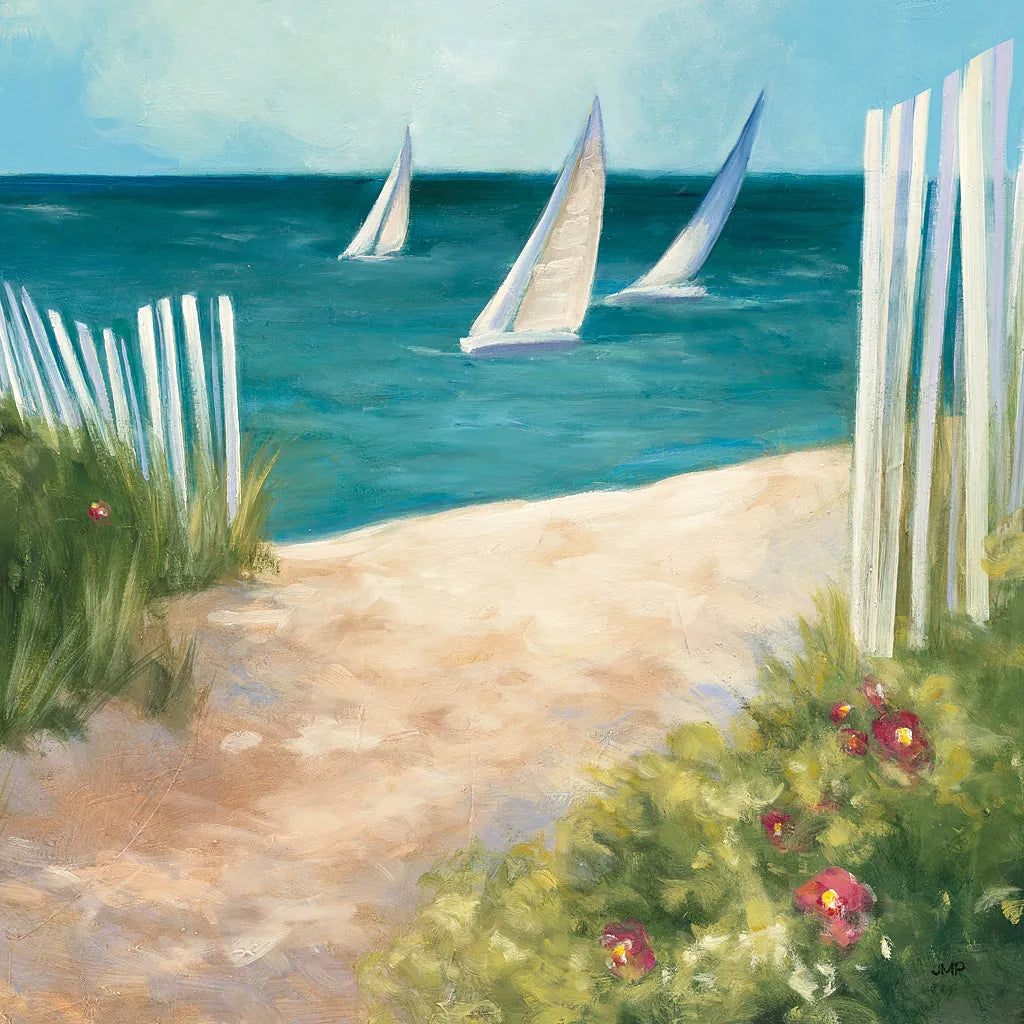 Regatta II Square by Julia Purinton. SKU 12506a. Archival Giclee Fine art print for wall decor.