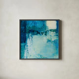 Rhapsody I by Julia Purinton. Shown in a sleek black glass frame for a contemporary gallery look. Available as an archival giclee rolled canvas, fine art paper, or poster print. SKU 85286a.