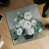 Roses of August II by Julia Purinton. Shown as a detailed flat fine art print, highlighting archival giclee quality. Available as an archival giclee rolled canvas, fine art paper, or poster print. SKU 75688a.
