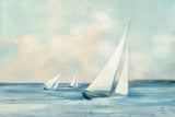 Sailboats at Sunrise by Julia Purinton. SKU 62632i. Archival Giclee Fine art print for wall decor.