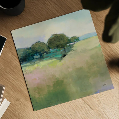 Scenic Meadow Light by Julia Purinton. Shown as a detailed flat fine art print, highlighting archival giclee quality. Available as an archival giclee rolled canvas, fine art paper, or poster print. SKU 74172a.