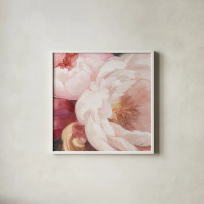 Scent of Summer by Julia Purinton. Shown in a crisp white glass frame for a clean and minimalist style. Available as an archival giclee rolled canvas, fine art paper, or poster print. SKU 71915a.