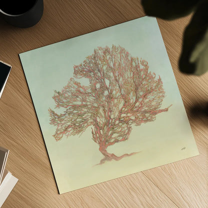 Sea Fern II by Julia Purinton. Shown as a detailed flat fine art print, highlighting archival giclee quality. Available as an archival giclee rolled canvas, fine art paper, or poster print. SKU 66559a.