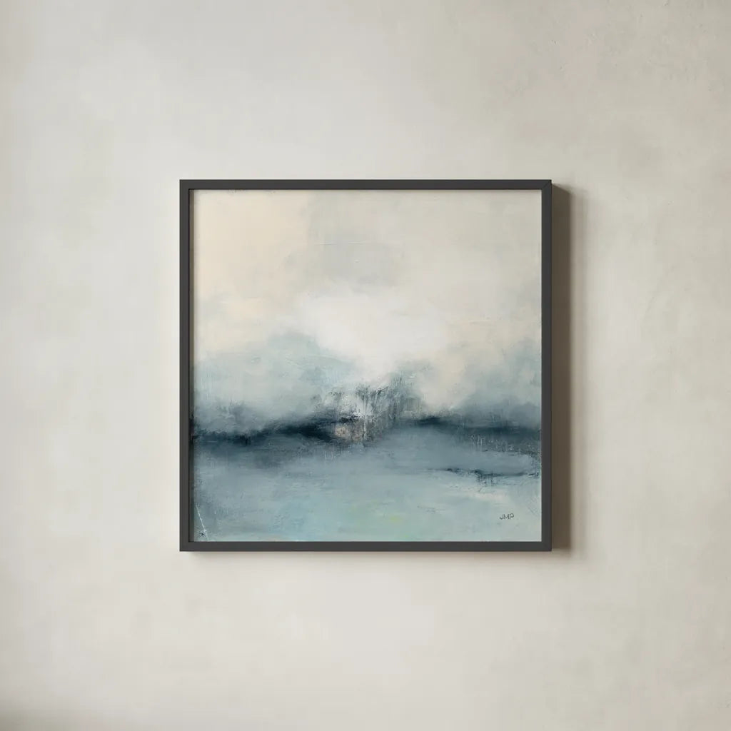 Sea Spray by Julia Purinton. Shown in a sleek black glass frame for a contemporary gallery look. Available as an archival giclee rolled canvas, fine art paper, or poster print. SKU 76019a.