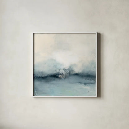 Sea Spray by Julia Purinton. Shown in a crisp white glass frame for a clean and minimalist style. Available as an archival giclee rolled canvas, fine art paper, or poster print. SKU 76019a.