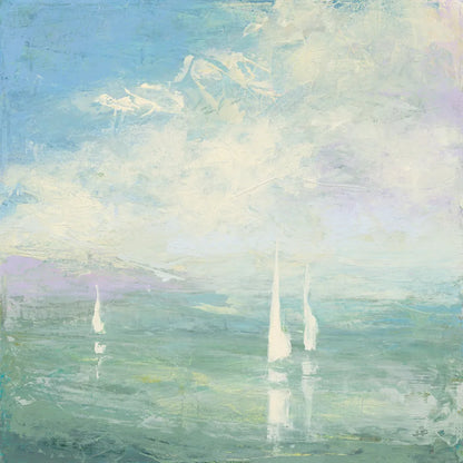 Setting Sail by Julia Purinton. SKU 43392a. Archival Giclee Fine art print for wall decor.