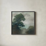 Shape of the Valley by Julia Purinton. Shown in a sleek black glass frame for a contemporary gallery look. Available as an archival giclee rolled canvas, fine art paper, or poster print. SKU 75696a.