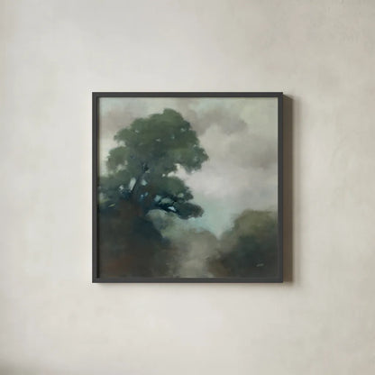 Shape of the Valley by Julia Purinton. Shown in a sleek black glass frame for a contemporary gallery look. Available as an archival giclee rolled canvas, fine art paper, or poster print. SKU 75696a.