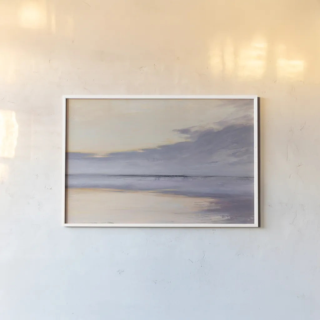 Shore Crop by Julia Purinton. shown as a paper print in a white frame. Available as a archival giclee rolled canvas, fine art paper, or poster print. SKU 30287i.