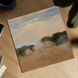 Sienna Fields I Moon Sq by Julia Purinton. Shown as a detailed flat fine art print, highlighting archival giclee quality. Available as an archival giclee rolled canvas, fine art paper, or poster print. SKU 79420a.
