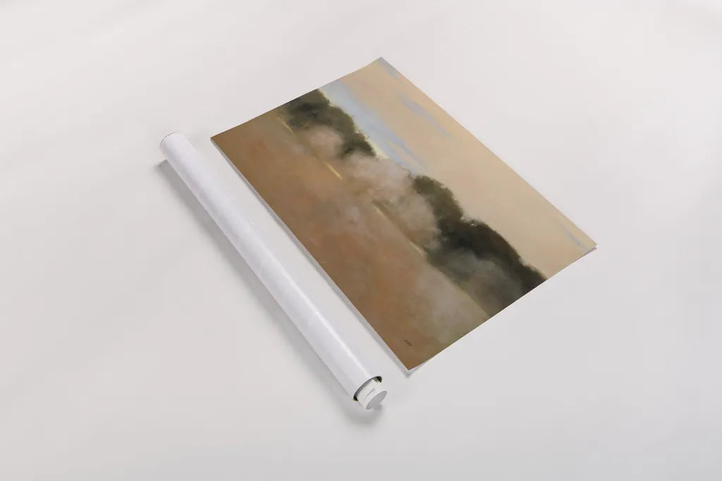 Sienna Fields II by Julia Purinton. shown as a rolled paper print. Available as archival giclee rolled canvas, fine art paper, or poster print. SKU 71912i.