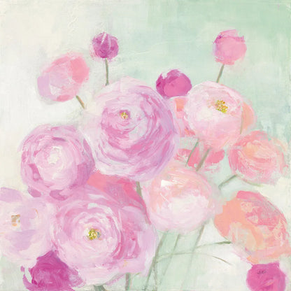 Soft Ranunculus by Julia Purinton. SKU 43032a. Archival Giclee Fine art print for wall decor.