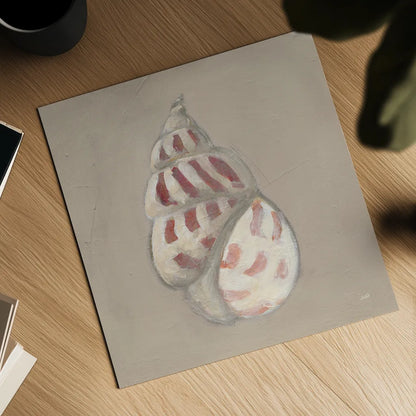 Soft Sea Taupe I by Julia Purinton. Shown as a detailed flat fine art print, highlighting archival giclee quality. Available as an archival giclee rolled canvas, fine art paper, or poster print. SKU 97043a.