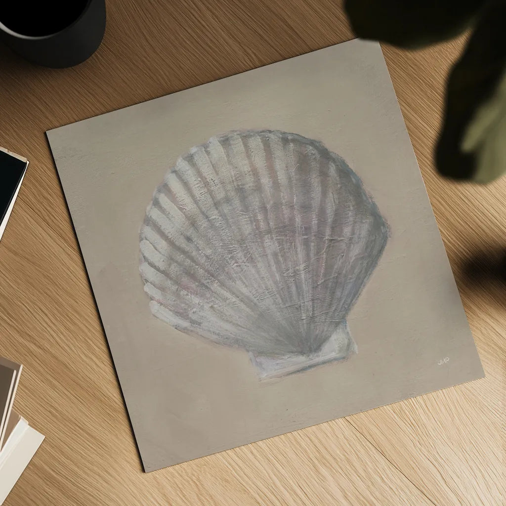 Soft Sea Taupe III by Julia Purinton. Shown as a detailed flat fine art print, highlighting archival giclee quality. Available as an archival giclee rolled canvas, fine art paper, or poster print. SKU 97045a.