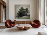 Solitary Light by Julia Purinton. Shown as extra-large giant wall art in a modern living room. Available as an archival giclee rolled canvas, fine art paper, or poster print. SKU 89286a.