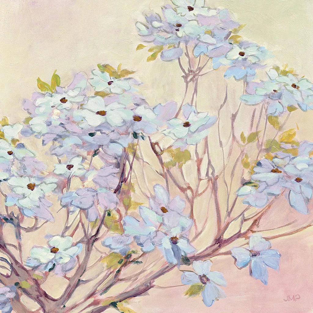 Spring Dogwood II by Julia Purinton. SKU 18083a. Archival Giclee Fine art print for wall decor.