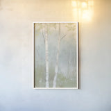 Spring Fling I Cool Crop by Julia Purinton. shown as a paper print in a white frame. Available as a archival giclee rolled canvas, fine art paper, or poster print. SKU 30211h.