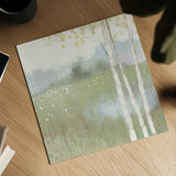 Spring Fling II Cool by Julia Purinton. Shown as a detailed flat fine art print, highlighting archival giclee quality. Available as an archival giclee rolled canvas, fine art paper, or poster print. SKU 30212a.