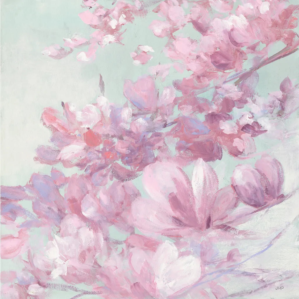 Spring Magnolia II by Julia Purinton. SKU 63246a. Archival Giclee Fine art print for wall decor.