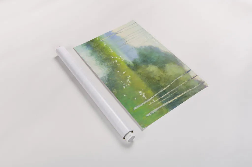 Spring Midst by Julia Purinton. shown as a rolled paper print. Available as archival giclee rolled canvas, fine art paper, or poster print. SKU 23805i.