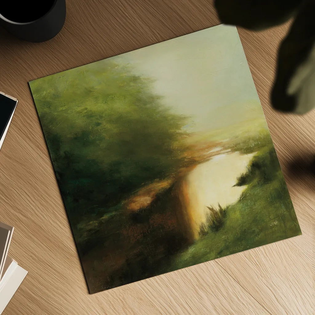 Spring Morning by Julia Purinton. Shown as a detailed flat fine art print, highlighting archival giclee quality. Available as an archival giclee rolled canvas, fine art paper, or poster print. SKU 33430a.