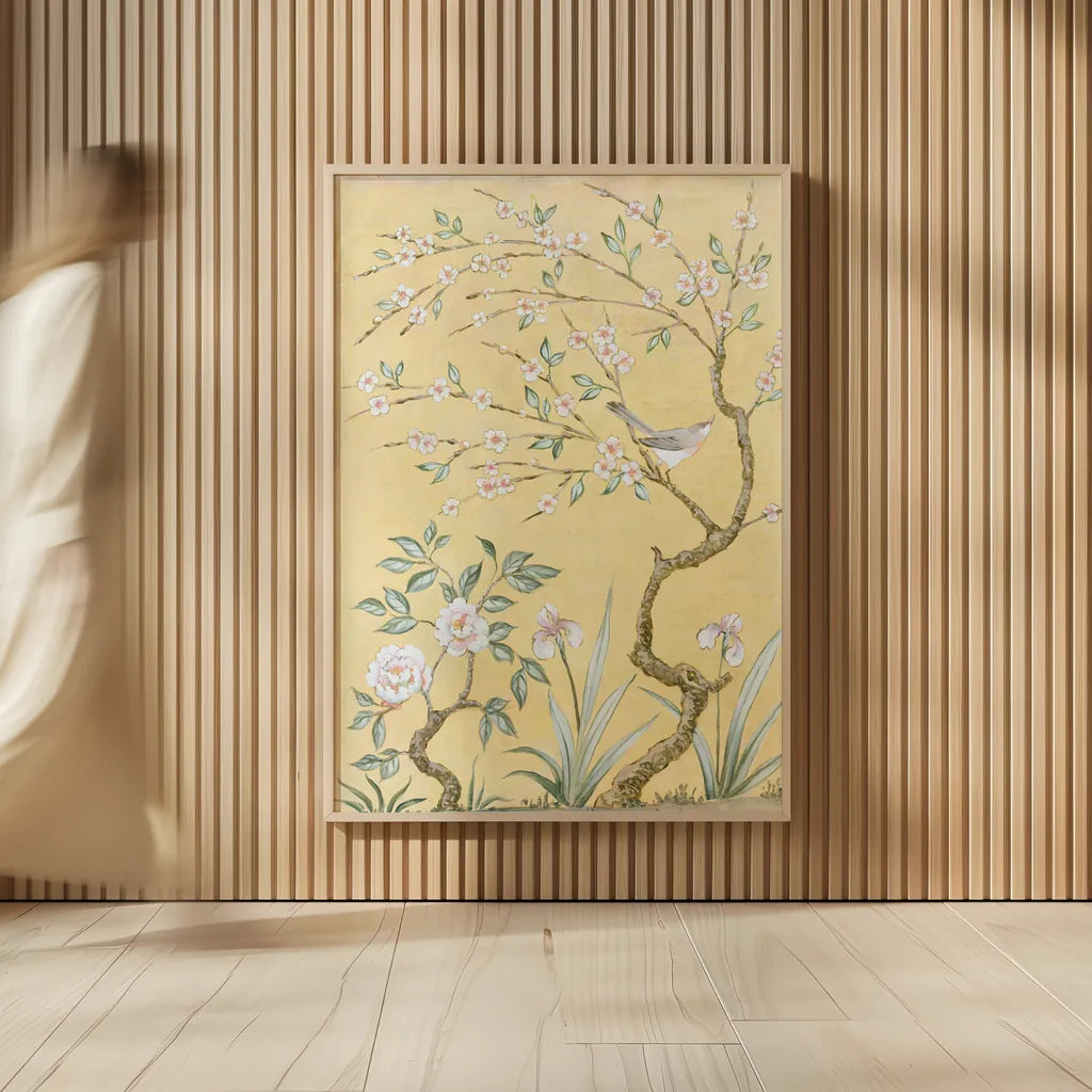 Spring Mural I by Julia Purinton. shown as over sized large wall art. Available as an archival giclee rolled canvas, fine art paper, or poster print. SKU 60421h.