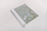 Spring Mural I Blue by Julia Purinton. shown as a rolled paper print. Available as archival giclee rolled canvas, fine art paper, or poster print. SKU 73114h.