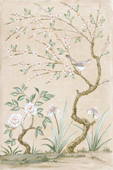 Spring Mural I Tan by Julia Purinton. SKU 65077h. Archival Giclee Fine art print for wall decor.