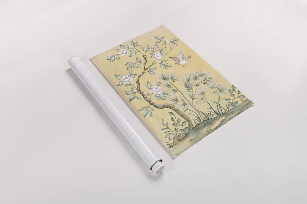 Spring Mural II by Julia Purinton. shown as a rolled paper print. Available as archival giclee rolled canvas, fine art paper, or poster print. SKU 60422h.